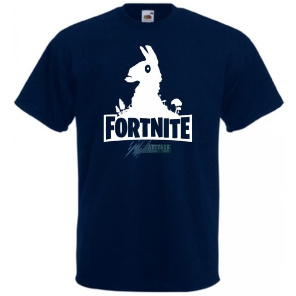 Llama - Fortnite stílus férfi rövid ujjú póló