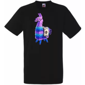 Game fan Llama - Fortnite stílus gyerek rövid ujjú póló