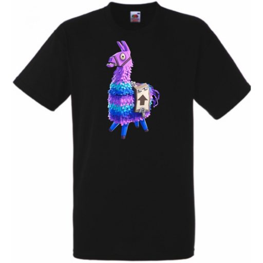 Game fan Llama - Fortnite stílus gyerek rövid ujjú póló