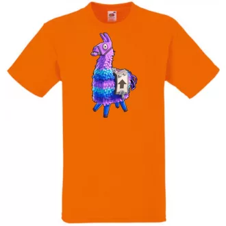 Game fan Llama - Fortnite stílus gyerek rövid ujjú póló
