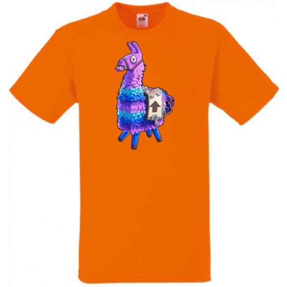 Game fan Llama - Fortnite stílus gyerek rövid ujjú póló