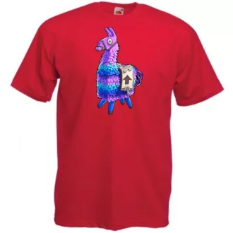 Game fan Llama - Fortnite stílus gyerek rövid ujjú póló