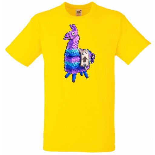 Game fan Llama - Fortnite stílus gyerek rövid ujjú póló