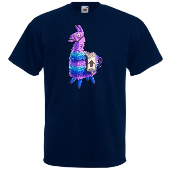 Game fan Llama - Fortnite stílus gyerek rövid ujjú póló