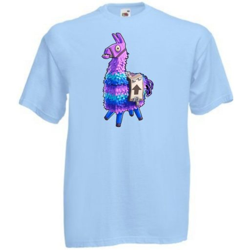 Game fan Llama - Fortnite stílus gyerek rövid ujjú póló