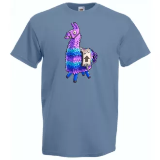 Game fan Llama - Fortnite stílus férfi rövid ujjú póló