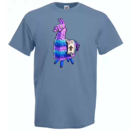 Game fan Llama - Fortnite stílus férfi rövid ujjú póló