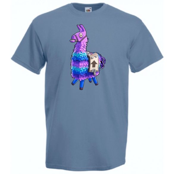 Game fan Llama - Fortnite stílus férfi rövid ujjú póló