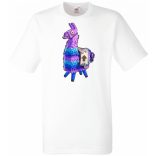 Game fan Llama - Fortnite stílus férfi rövid ujjú póló