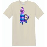 Game fan Llama - Fortnite stílus férfi rövid ujjú póló