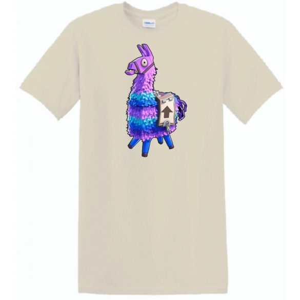 Game fan Llama - Fortnite stílus férfi rövid ujjú póló