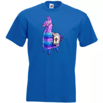 Game fan Llama - Fortnite stílus férfi rövid ujjú póló
