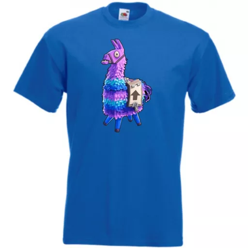Game fan Llama - Fortnite stílus férfi rövid ujjú póló