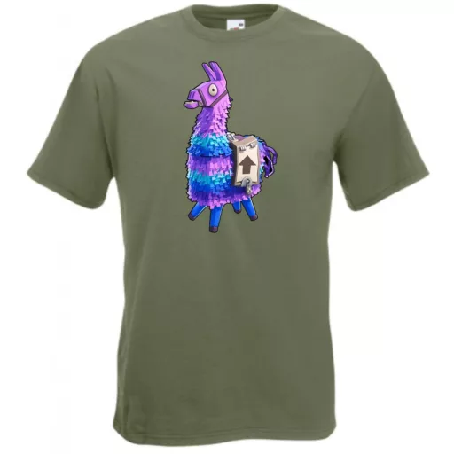 Game fan Llama - Fortnite stílus férfi rövid ujjú póló