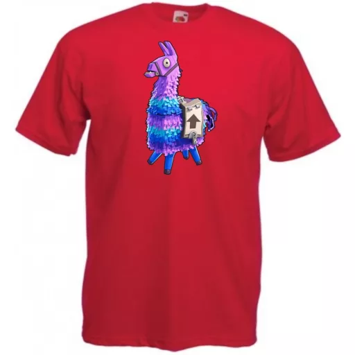 Game fan Llama - Fortnite stílus férfi rövid ujjú póló