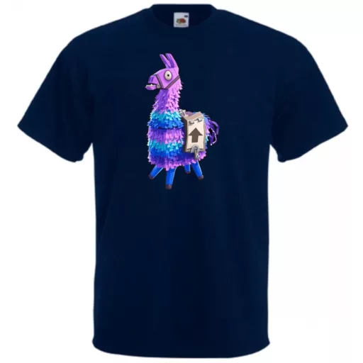 Game fan Llama - Fortnite stílus férfi rövid ujjú póló