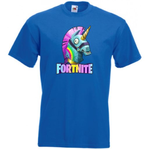 Unicorn Llama - Game fan Fortnite stílus gyerek rövid ujjú póló