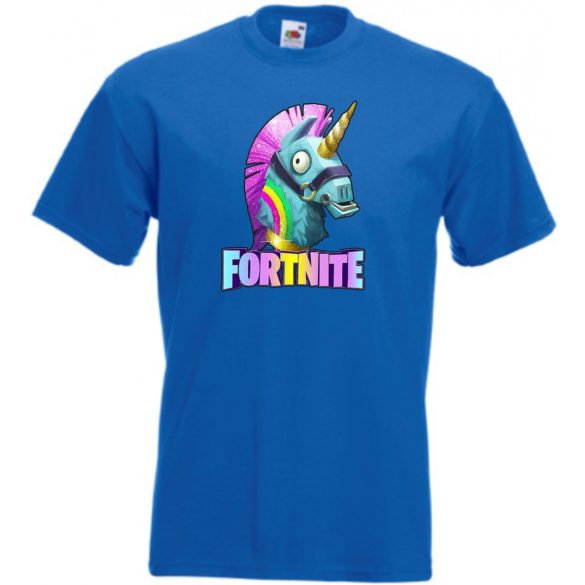 Unicorn Llama - Game fan Fortnite stílus gyerek rövid ujjú póló