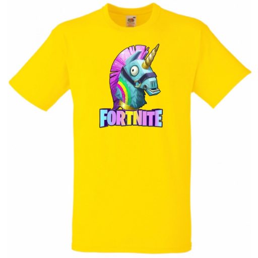 Unicorn Llama - Game fan Fortnite stílus gyerek rövid ujjú póló