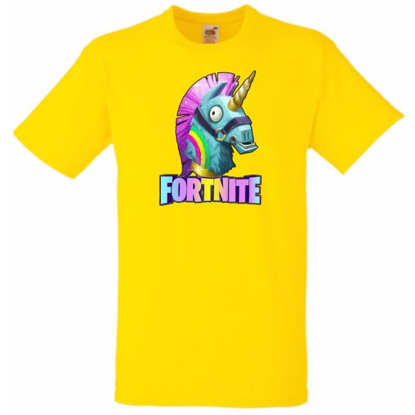 Unicorn Llama - Game fan Fortnite stílus gyerek rövid ujjú póló