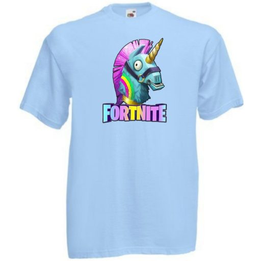 Unicorn Llama - Game fan Fortnite stílus gyerek rövid ujjú póló