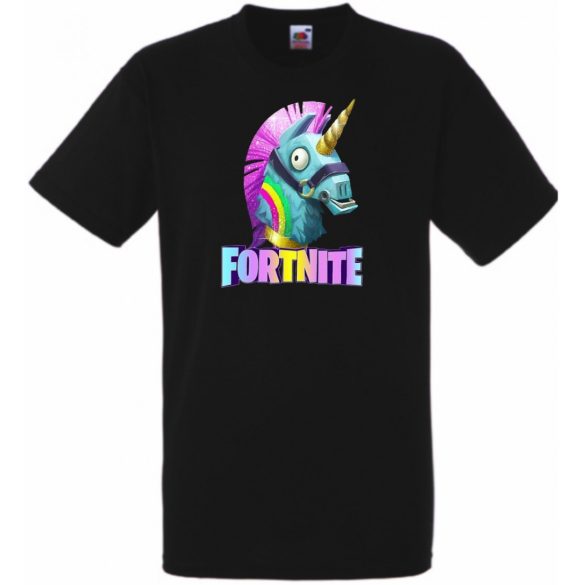 Unicorn Llama - Game fan Fortnite stílus férfi rövid ujjú póló
