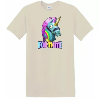   Unicorn Llama - Game fan Fortnite stílus férfi rövid ujjú póló