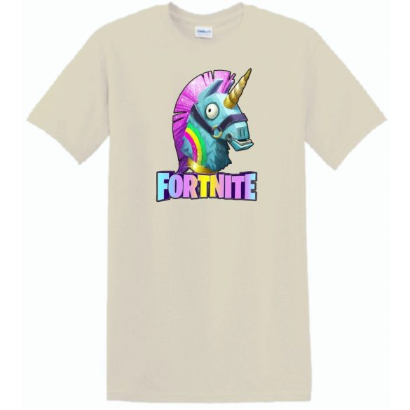 Unicorn Llama - Game fan Fortnite stílus férfi rövid ujjú póló