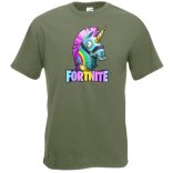Unicorn Llama - Game fan Fortnite stílus férfi rövid ujjú póló