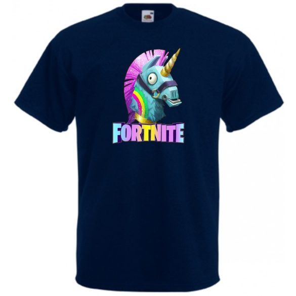 Unicorn Llama - Game fan Fortnite stílus férfi rövid ujjú póló