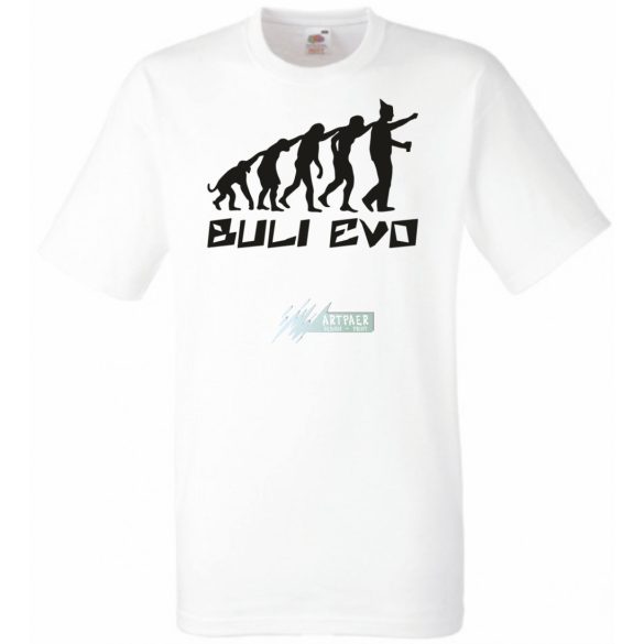Buli Legénybúcsú Evolúció férfi rövid ujjú póló