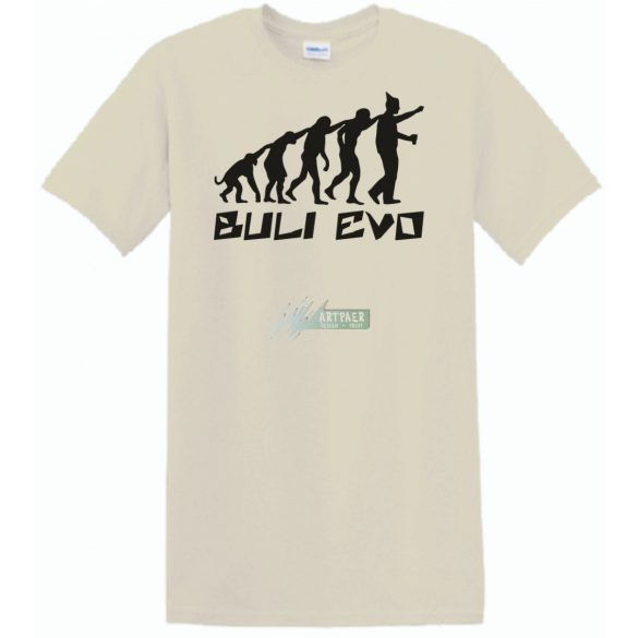 Buli Legénybúcsú Evolúció férfi rövid ujjú póló