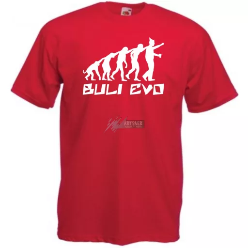 Buli Legénybúcsú Evolúció férfi rövid ujjú póló