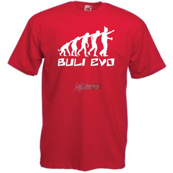 Buli Legénybúcsú Evolúció férfi rövid ujjú póló