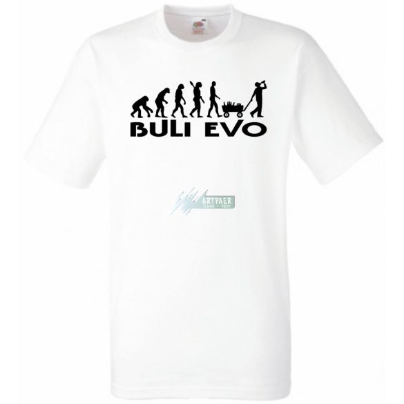 Buli Legénybúcsú Evolúció férfi rövid ujjú póló