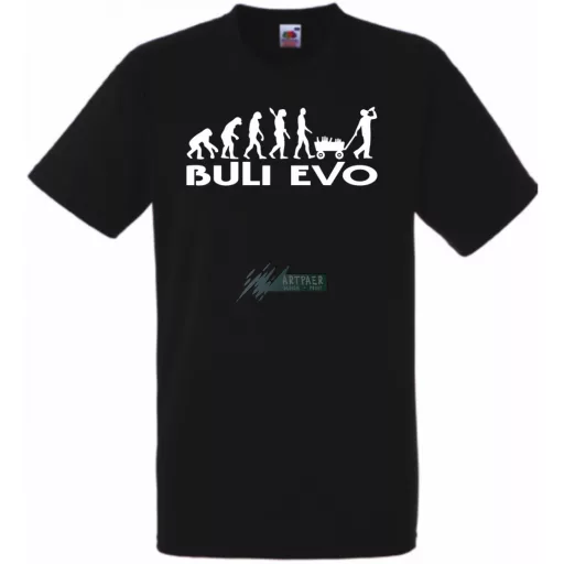 Buli Legénybúcsú Evolúció férfi rövid ujjú póló