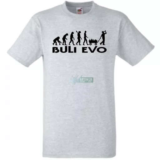 Buli Legénybúcsú Evolúció férfi rövid ujjú póló