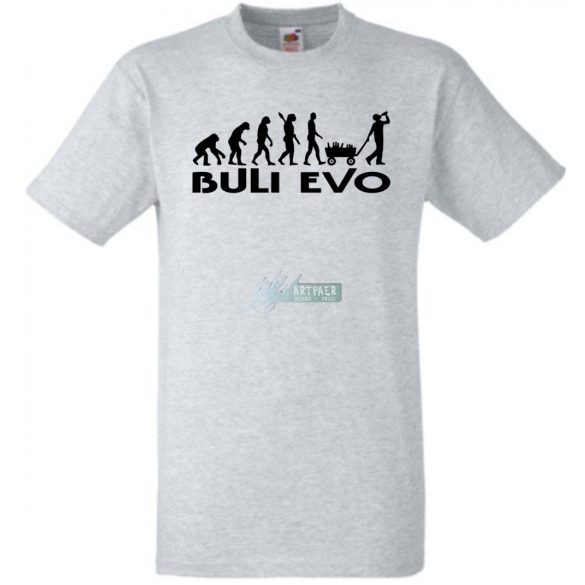 Buli Legénybúcsú Evolúció férfi rövid ujjú póló