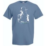 Retró film fan - Humphrey Bogart férfi rövid ujjú póló