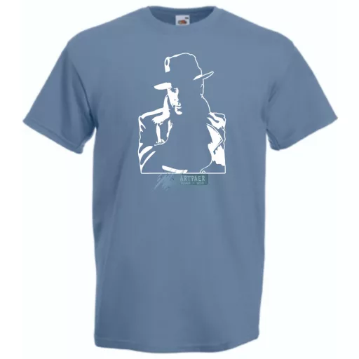 Retró film fan - Humphrey Bogart férfi rövid ujjú póló