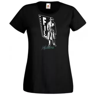   Retró film fan - Humphrey Bogart -B női rövid ujjú póló