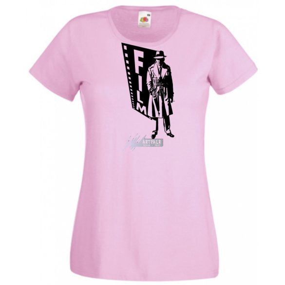 Retró film fan - Humphrey Bogart -B női rövid ujjú póló