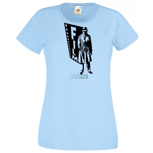 Retró film fan - Humphrey Bogart -B női rövid ujjú póló