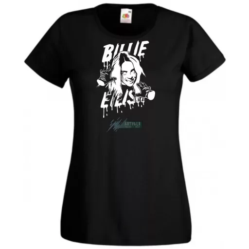 Fan - Billie Eilish rajz női rövid ujjú póló
