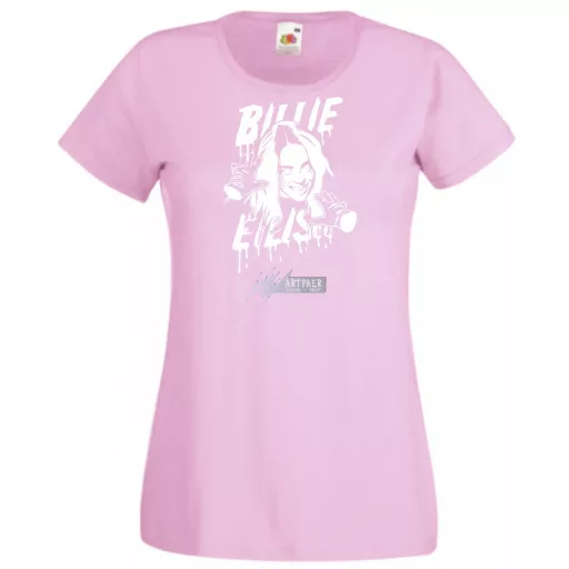 Fan - Billie Eilish rajz női rövid ujjú póló