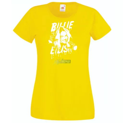 Fan - Billie Eilish rajz női rövid ujjú póló