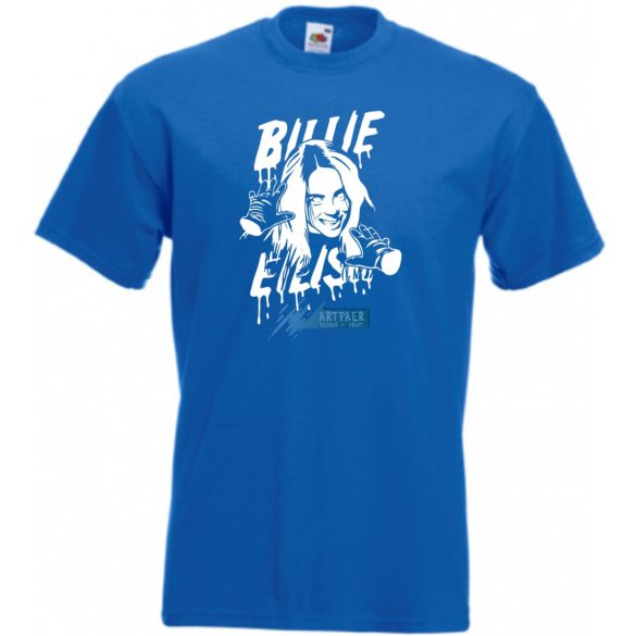 Fan - Billie Eilish rajz férfi rövid ujjú póló