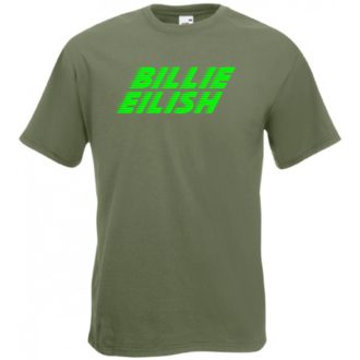 Fan - Billie Eilish rajz férfi rövid ujjú póló