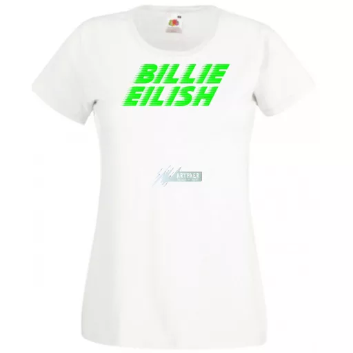 Fan - Billie Eilish rajz női rövid ujjú póló