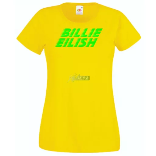 Fan - Billie Eilish rajz női rövid ujjú póló